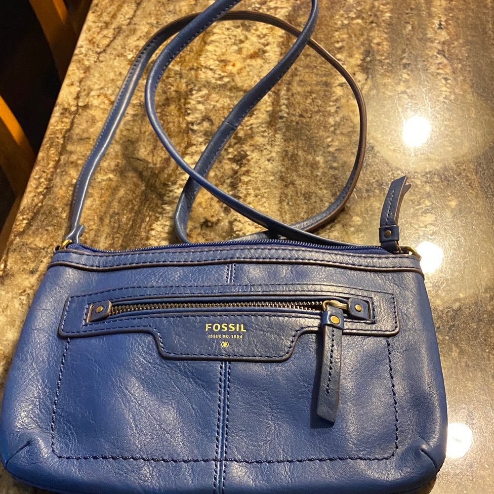 Fossil Navy Crossbody Bag